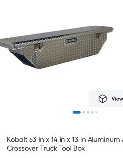 Kobalt tool box. - aluminum with mounting brackets