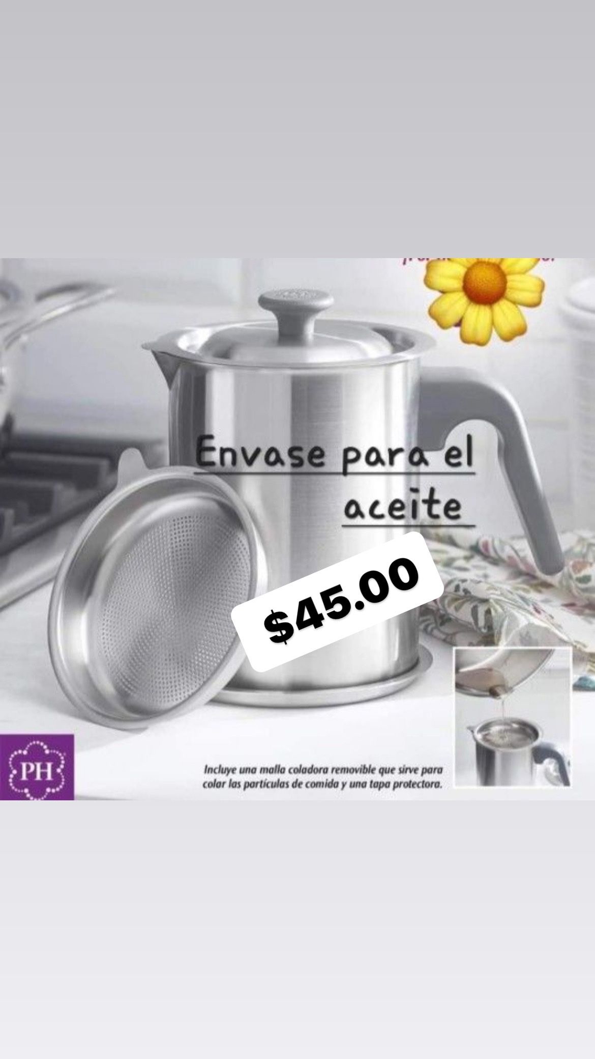 Jarrita Para Reciclar Aceite Cuando Cosinamos Princess House