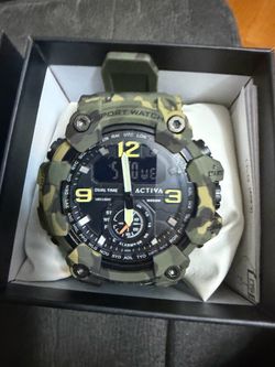 ACW1637-004 - Activa X Invicta BlackOps Digital Men's Watch - 56mm, Camouflage,