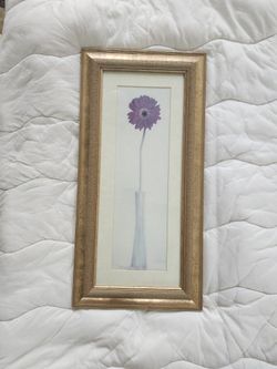 Neo classical art wall print with gold leaf frame.