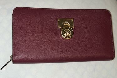 Michael Kors Hamilton Traveler leather large zip-around wallet