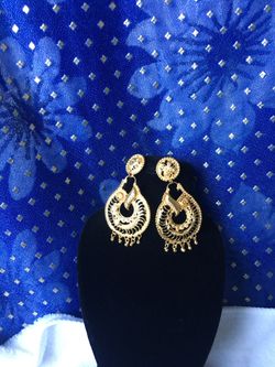 14k gold plated earring