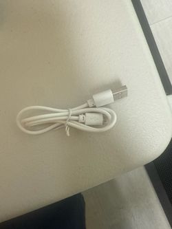 Short USB to Micro-USB Charging Cable (White) - Great for Accessories