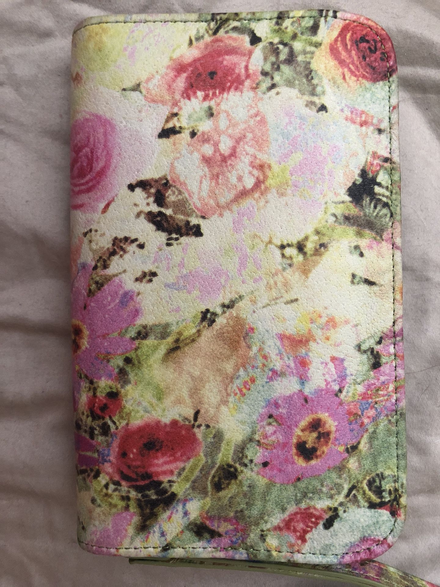 Hobo Floral Leather Wallet
