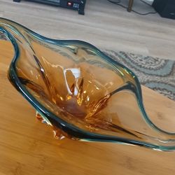 VINTAGE MURANO Hand BLOWN Glass Centerpiece