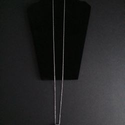 Silver Chain Necklace and Circle Pendant, with Earrings