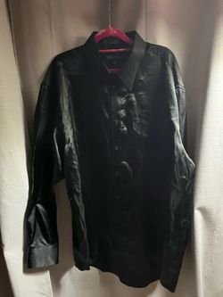 Men’s Black Large Button Down