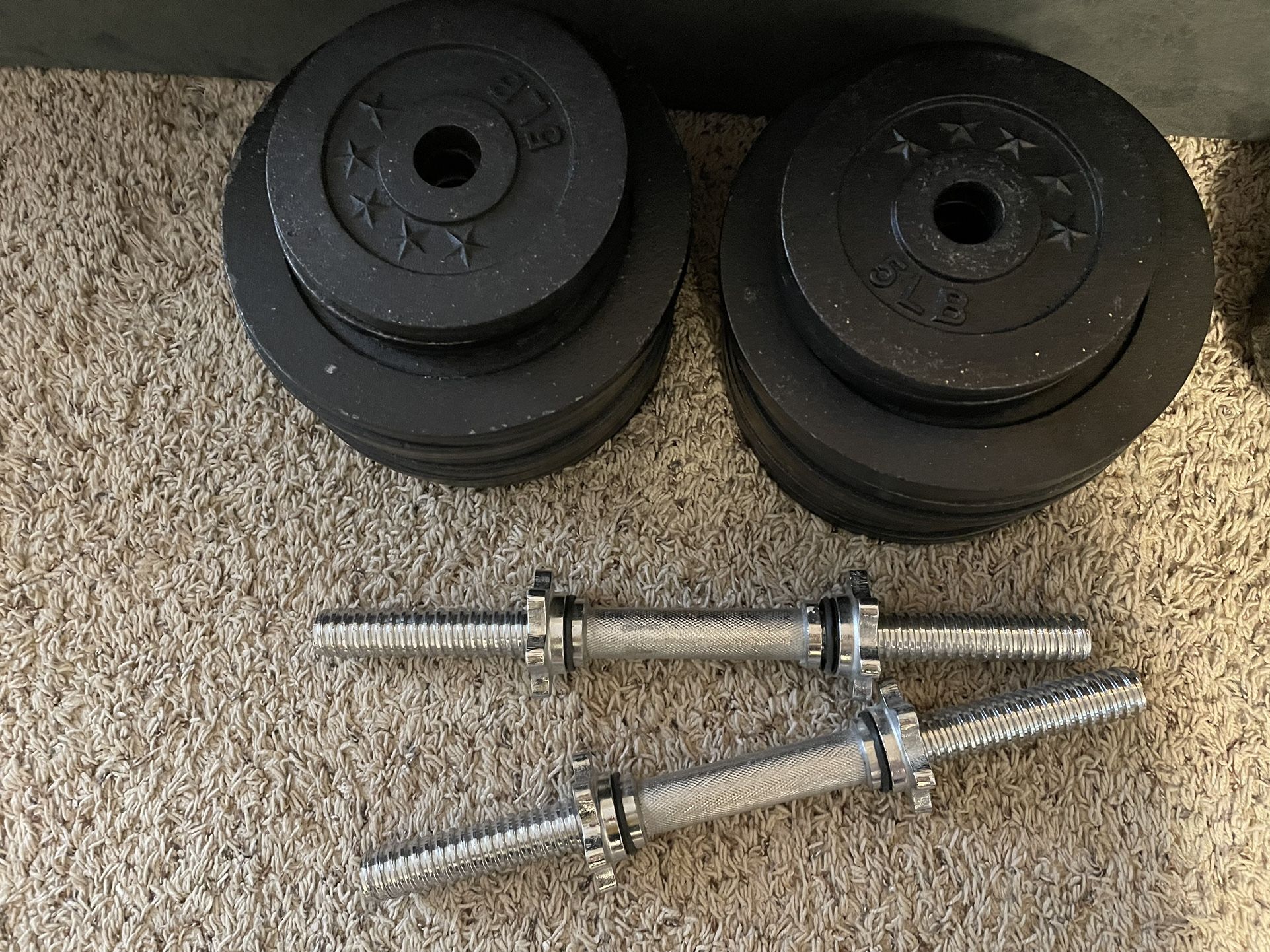 Adjustable Dumbbells Set (2x95 Each)