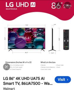 LG  86" smart TV