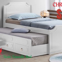 Twin Trundle Bed Frame 