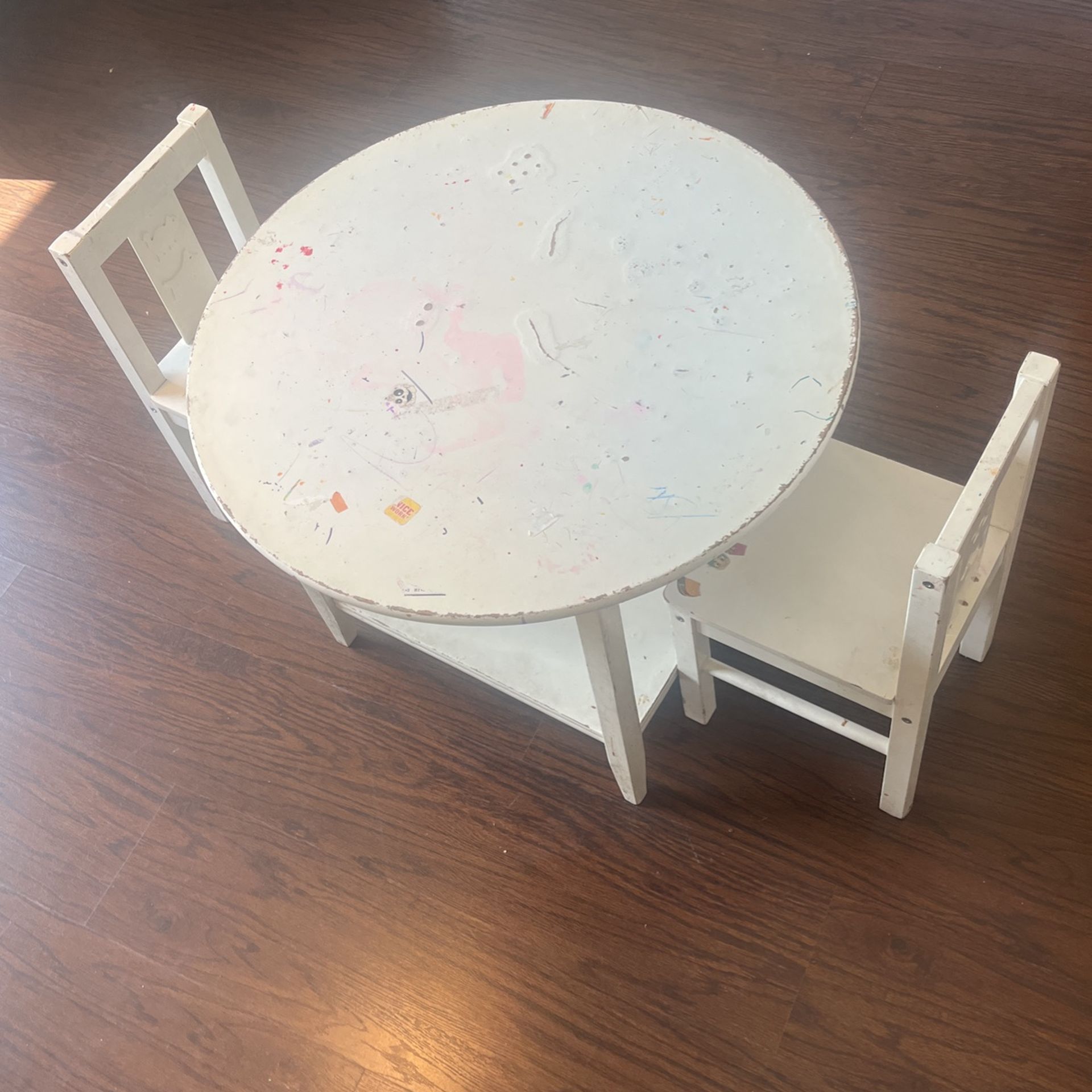 Kids Table And 2 Chairs