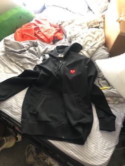 CDG zip up hoodie