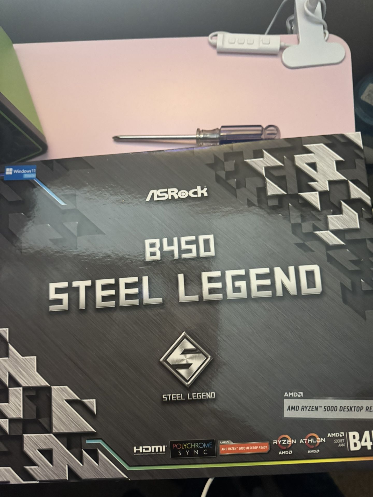 AsRock Steel Legend B450 ATX Motherboard AM4