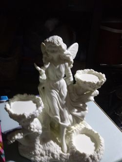 Angel de cerámica de party lite nuevo en caja precio 40