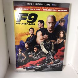 Fast And The Furious 9 The Fast Saga DVD only no code