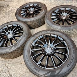 20" Mercedez G550 Gloss Black Oem Wheels And Tires 