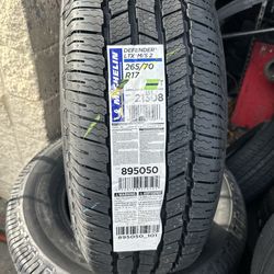 265/70r17 Michelin Defender Ltx M/S2
