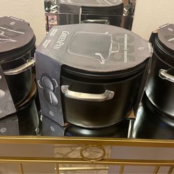 GreenPan Valencia Pro Hard Anodized Healthy Ceramic Nonstick 8QT Stock Pot with Lid, PFAS-Free, Induction, Dishwasher Safe, Oven Safe, Gray