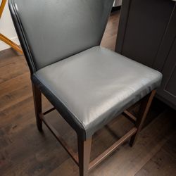 2 Grey Counter Stools from Crate and Barrel (Made In Italy) 