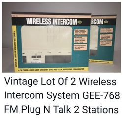 Wireless Intercom System Gee -768 Fm