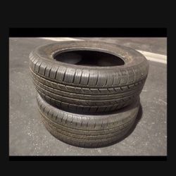 2 —- 225/60r17 Tires Good 80% Treads !!!!