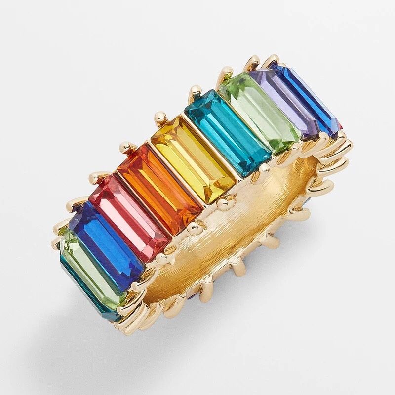 Size 7 Multicolored Ladder Ring
