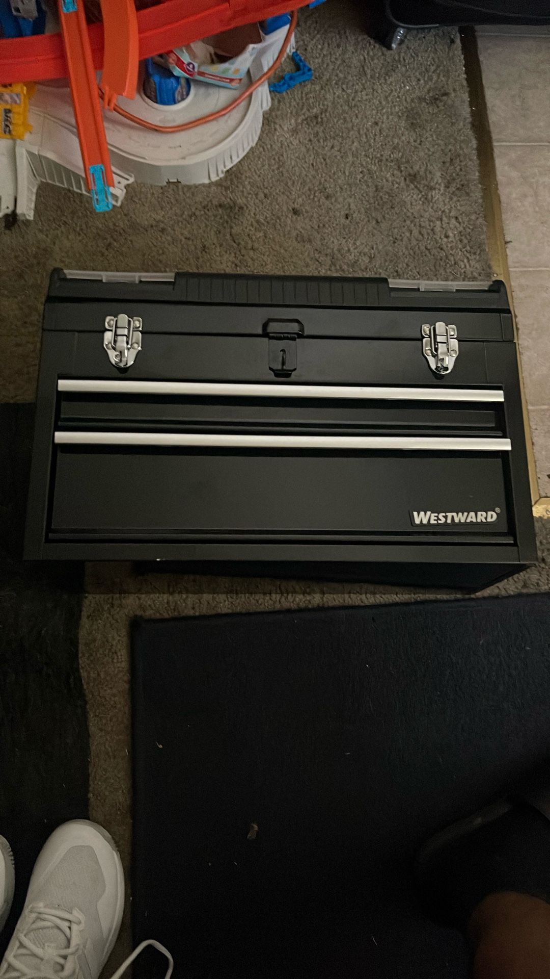 Westward Portable Drawer Tool Chest, Black