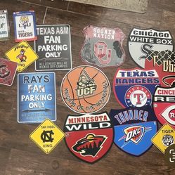 Sports Team Signs MLB NCAA NFL 