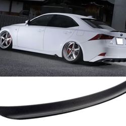 14-20 Lexus IS200t IS250 IS300 IS350 4DR B Style Carbon Fiber Trunk Spoiler