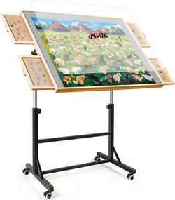 2000 Pieces Puzzle Table with Legs and Wheels, 28.50"×40.16“