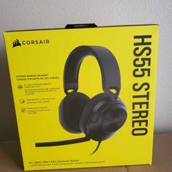 CORSAIR HS55 Gaming Memory Foam Headset CA-9011260 Carbon PC MAC PS4 PS5 NEW