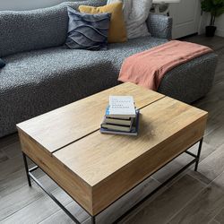 West Elm Industrial Storage Pop-Up Coffee Table