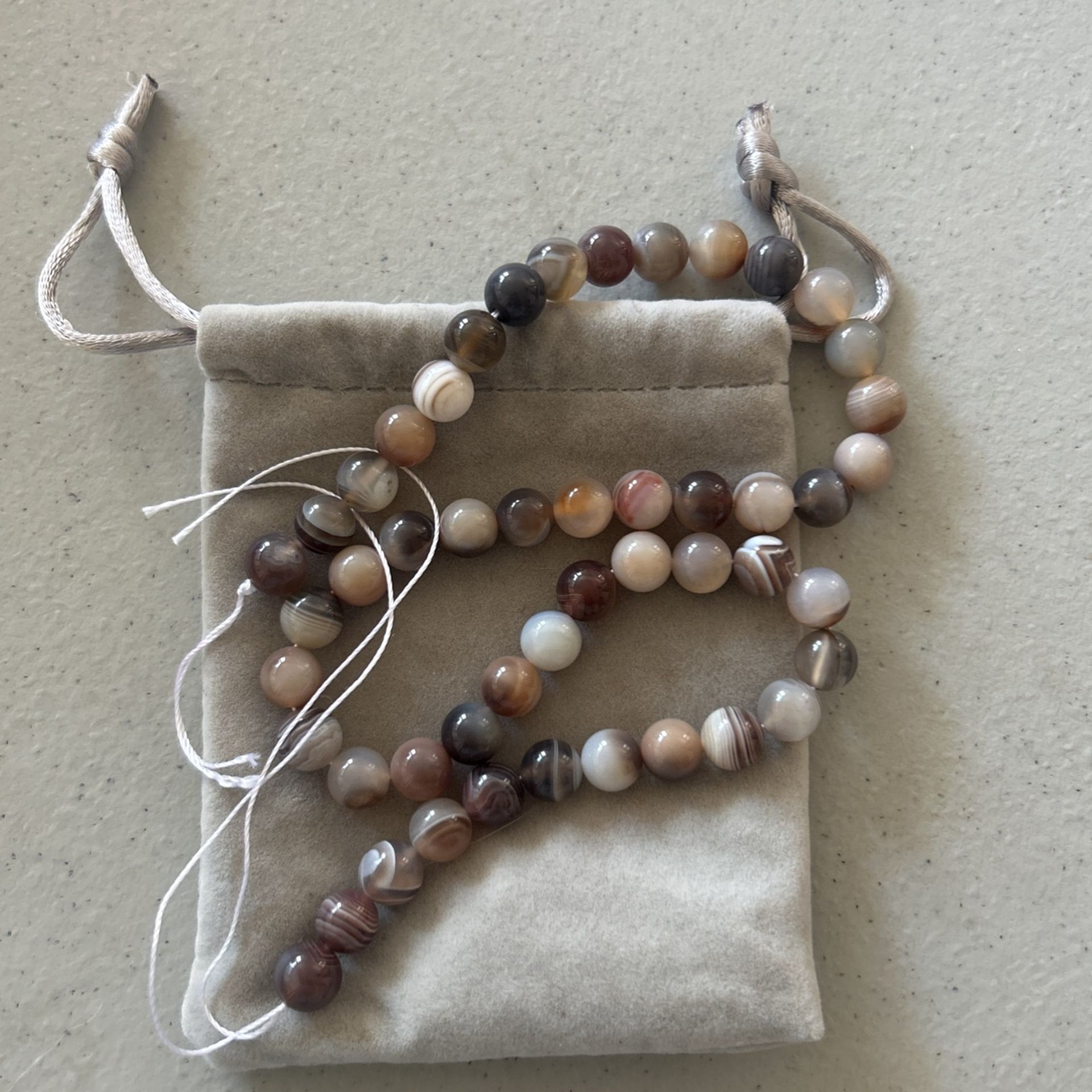 String Of Agate Beads