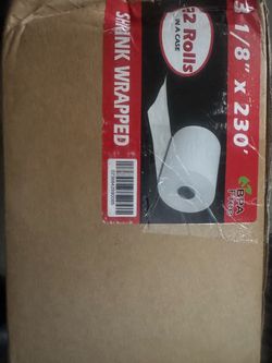 Thermal Receipt Paper Rolls 3 1/8" x 230' Case of 32