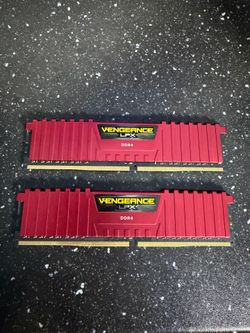 Corsair Vengeance LPX 16GB (2x8GB) DDR4-3000 RAM - Red