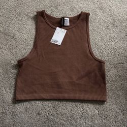 Women’s H&M Brown Ribbed Top