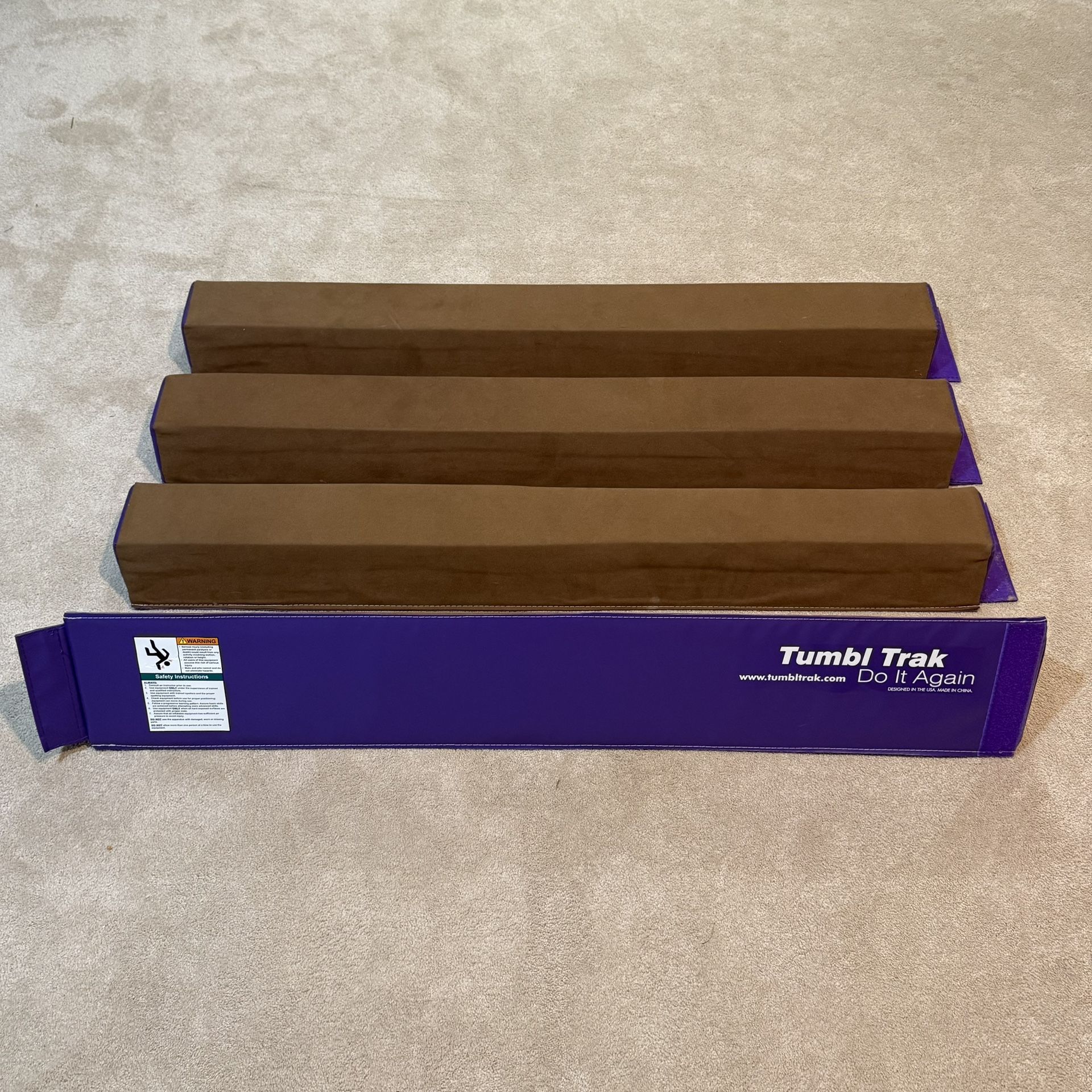 Tumbl Trak Balance Beam 4 x 4-foot —$200 (Retail $380-$400)