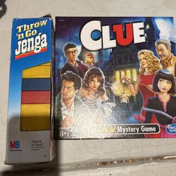 Clue And Jenga Game
