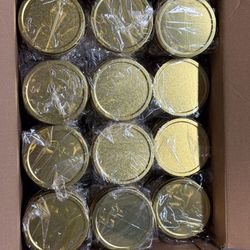 3 Boxes New (151 Total) Gold Scew Top Tin For  Soaps /Candles