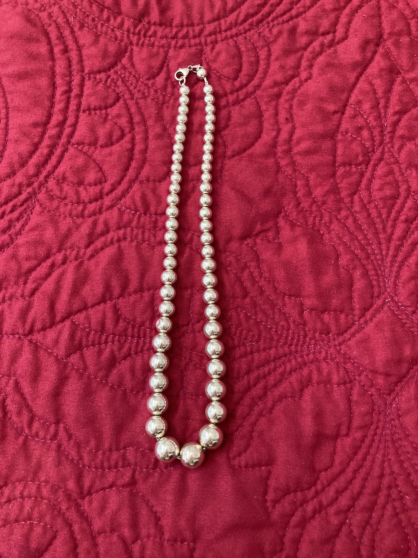 Authentic Tiffany & Co Hardware Ball Necklace