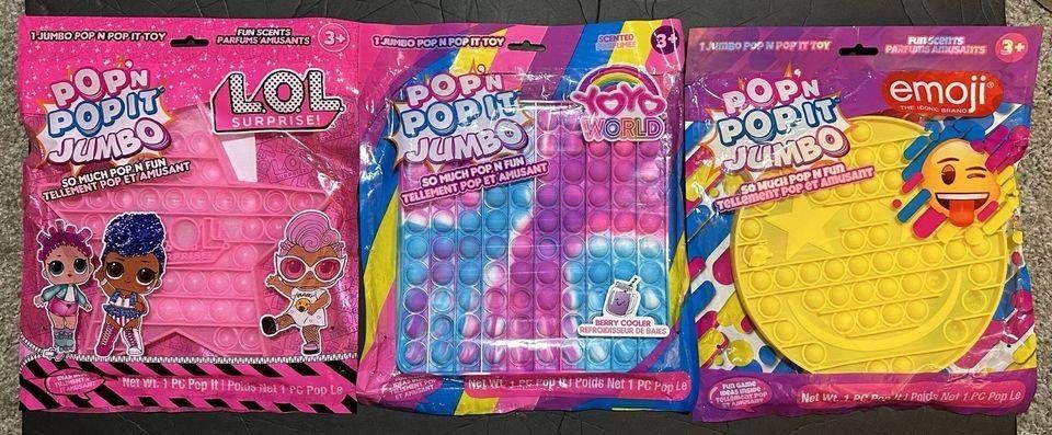 Pop N Pop It Toy Jumbo size 12 piece lot New