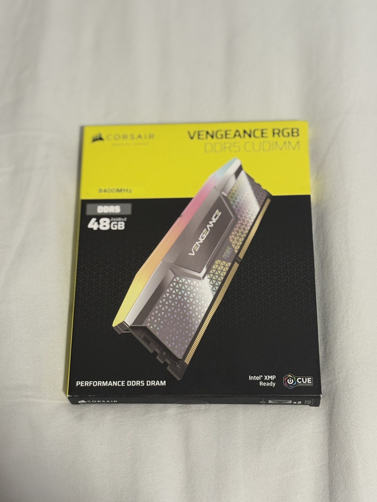 CORSAIR Vengeance RGB DDR5 CUDIMM 48GB (2x24GB) 8400MHz RAM