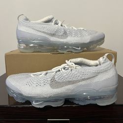 Nike Air Vapormax Shoes 2023 Flyknit Pure Platinum White Sneakers New Mens 11.5