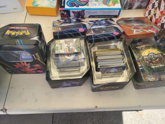 4 Pokémon Tin Box With Cards 