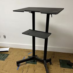 Standing Desk, Adjustable Height On Casters/wheels