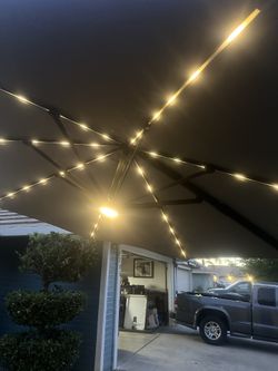 Sombrilla De Patio iluminada