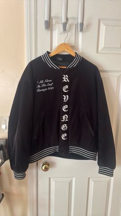 Revenge Crosshair Corduroy bomber jacket black