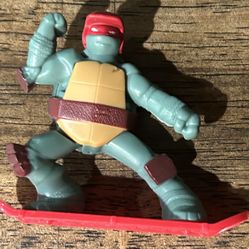 2013 TMNT Teenage Mutant Ninja Turtles Raphael McDonald's Figure Good Condition.