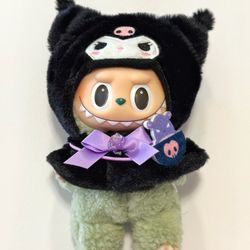 Labubu Clothes Sanrio Kuromi Clothing Outfits for Your Exciting Macaron and Have A Seat Plushies Pendants