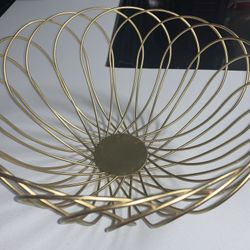 Golden wire basket